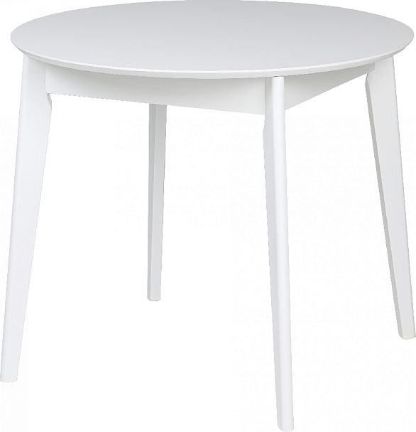 Стол деревянный круглый раскладной Норден D90 Белый - Вид 3