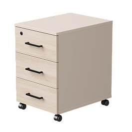 Тумба мобильная Everprof EVO 406х540х608 Кашемир/Кашемир/Дуб Соната - Фото предпросмотра