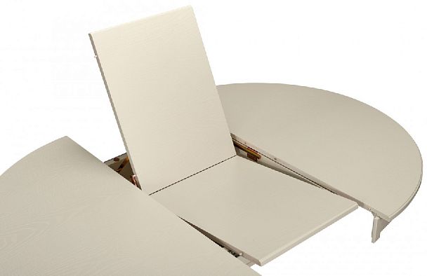 Стол деревянный раздвижной Вэлт D100(140)х100х76 Cлоновая кость - Вид 6