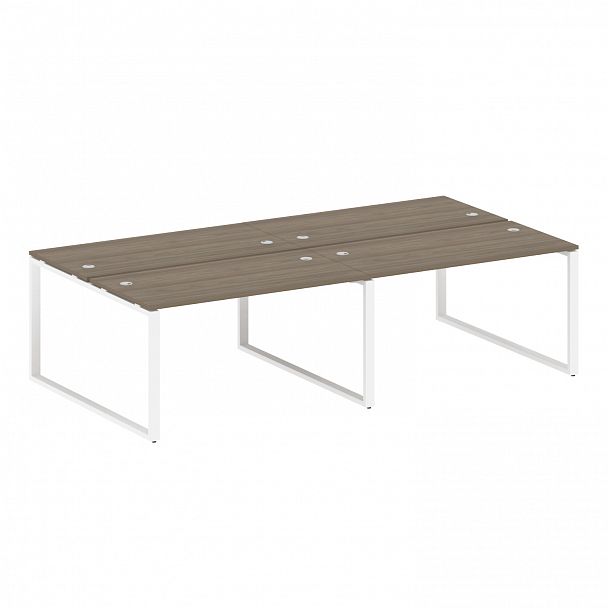 Рабочая станция "Metal System" БО.СМ-4.3 вяз/белый - Вид 1