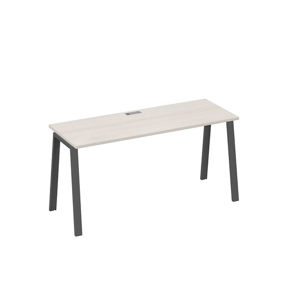 Стол письменный на металлокаркасе TRE A4 А4 Б3 005 БП дуб / металлокаркас антрацит - Вид 1