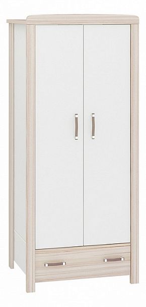 Шкаф платяной Бартоло Ш2Д Карамель/Белый - Вид 1