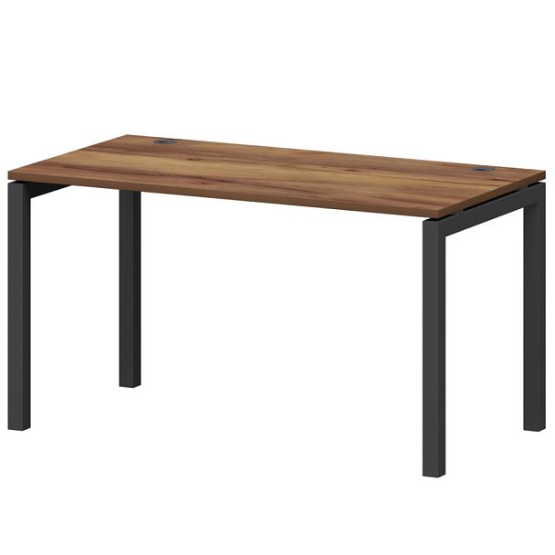 Стол на металлокаркасе СМС25-П-18К.73.Пр50 Таксония/Антрацит 1800x730x750 Смарт - Вид 1