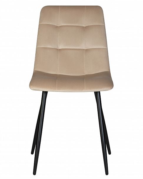 Стул обеденный DOBRIN CHILLY (Бежевый Holland 07, основание черный) - Вид 6