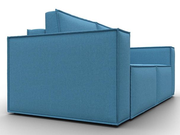Диван прямой Куба мини Рогожка голубой - Вид 3