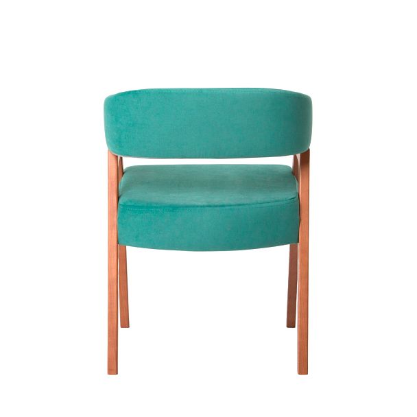 Стул Ricco, велюр Velutto 43, ножки бук морилка светлый орех - Вид 5