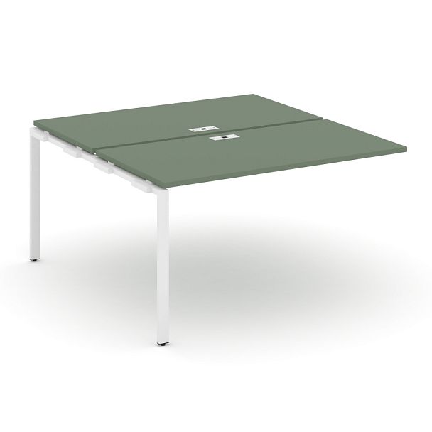 Concept Двойной наборный элемент рабочей станциии CN.DNRS-002 Кобо/Металл Белый 1180*1480*750 - Вид 1