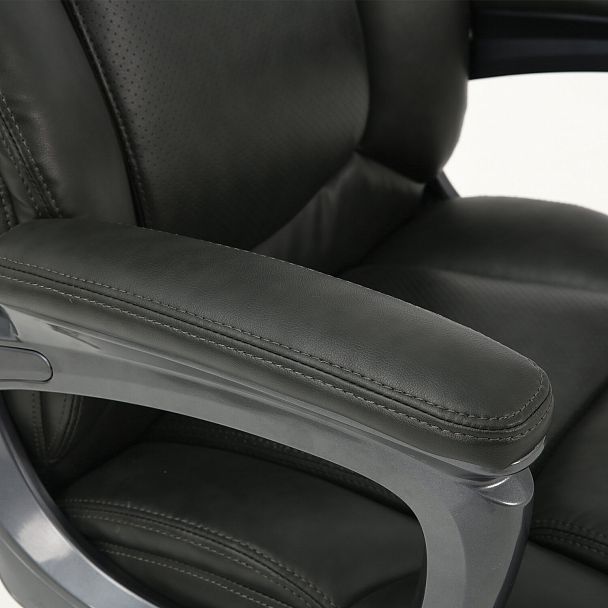 Кресло офисное BRABIX PREMIUM "Favorite EX-577", пружинный блок, рециклированная кожа, серое, 531935 - Вид 12