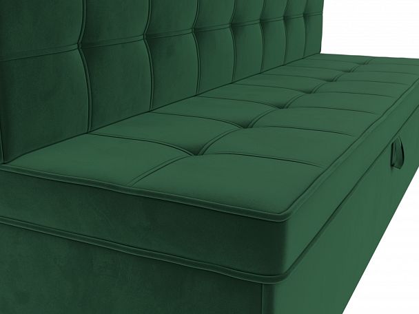 Кухонный диван Техас (полностью велюр зеленый) - Вид 4