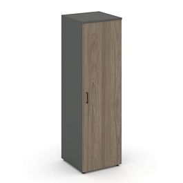 Style Project Гардероб узкий глубокий SN.GB.E-002 Антрацит/Вяз Благородный/Черный Ручки 600*600*1982 - Фото предпросмотра