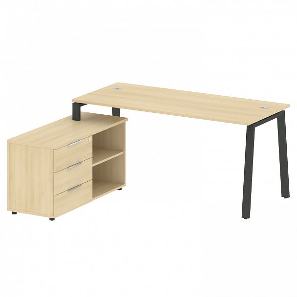 Рабочая станция "Metal System" БА.РС-СТС-2.4 акация/антрацит - Вид 2