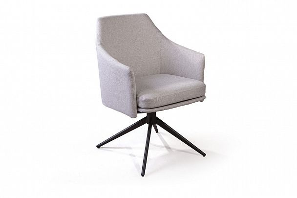 Стул Ben с подлокотниками, светло-серый - Вид 3