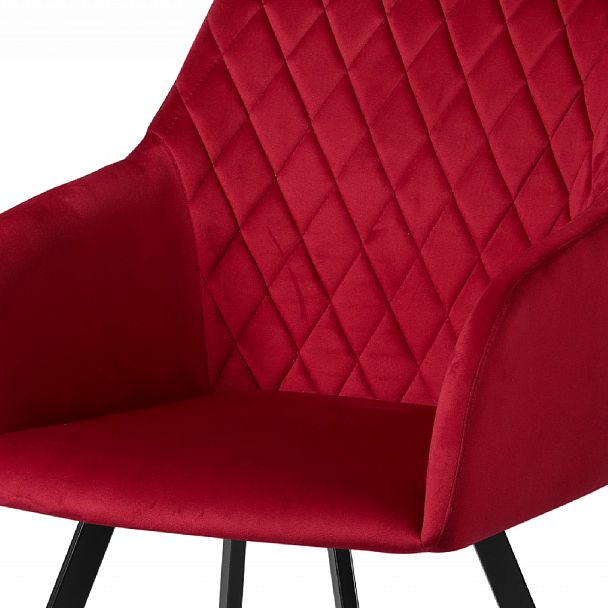 Комплект кресел поворотных Барли, Confetti bordo/черный, 4 шт. - Вид 7