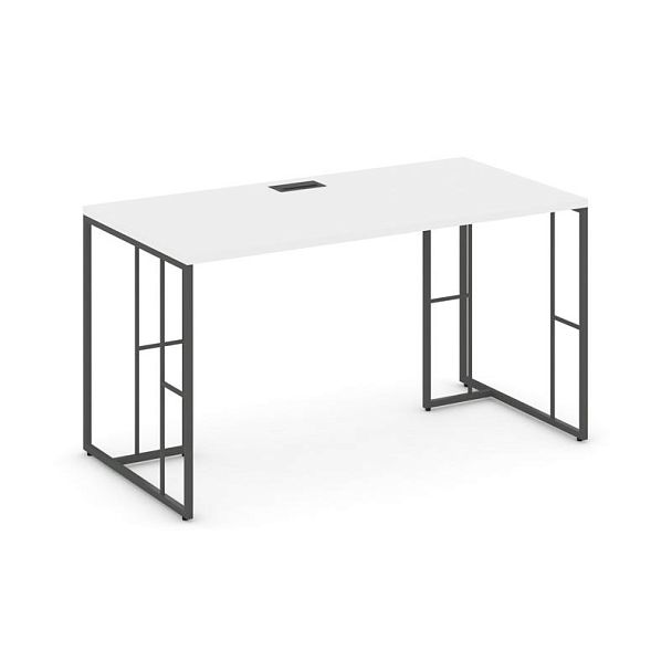 Rift Стол письменный RF.SP-003 Белый Бриллиант/Металл Антрацит 1380*600*750 - Вид 1