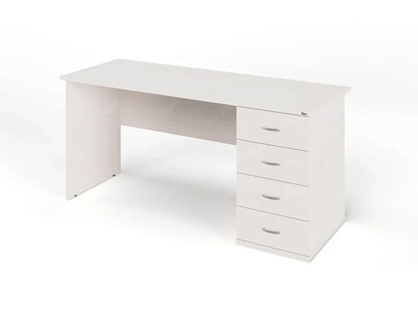 ЛАЙТ / LIGHT RRG007-16x6R Однотумбовый стол 160x60x75 Дуб Молочный - Вид 1