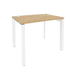Onix Стол рабочий на П-образном м/к O.MP-SP-1.7 Тиквуд светлый/Белый металл 980*720*750 - Фото предпросмотра