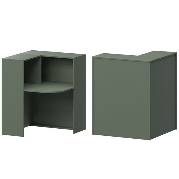 Стойка угловая левая А-555 Тайга 900x900x1220 Ресепшен - Вид 1