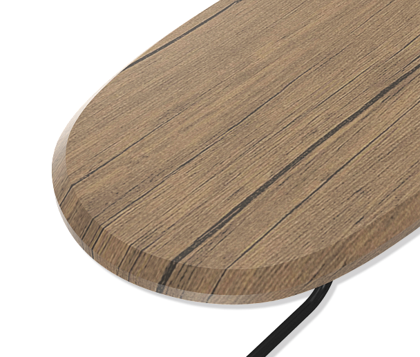 Столик приставной Sheffilton SHT-CT23 черный муар/лесной орех - Вид 3