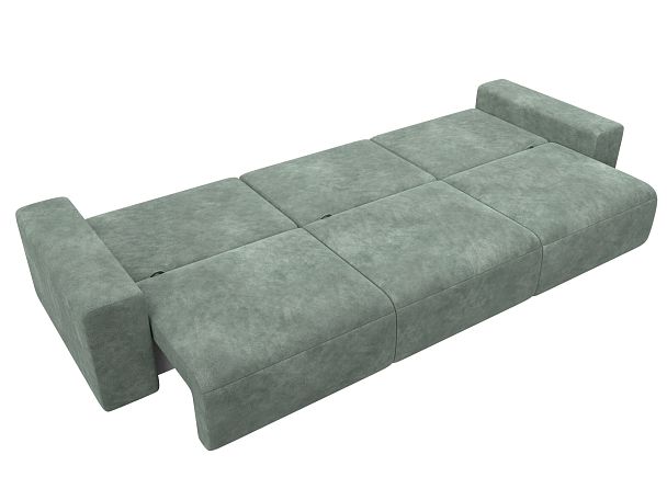 Диван прямой Лига-036 НПБ Классик Лонг Велюр зеленый - Вид 10