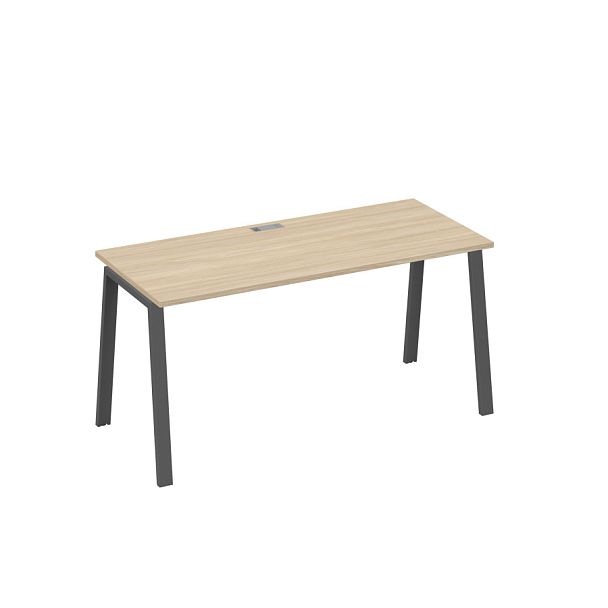 Стол письменный на металлокаркасе TRE A4 А4 Б3 015 БП дуб скандинавский / металлокаркас антрацит - Вид 1