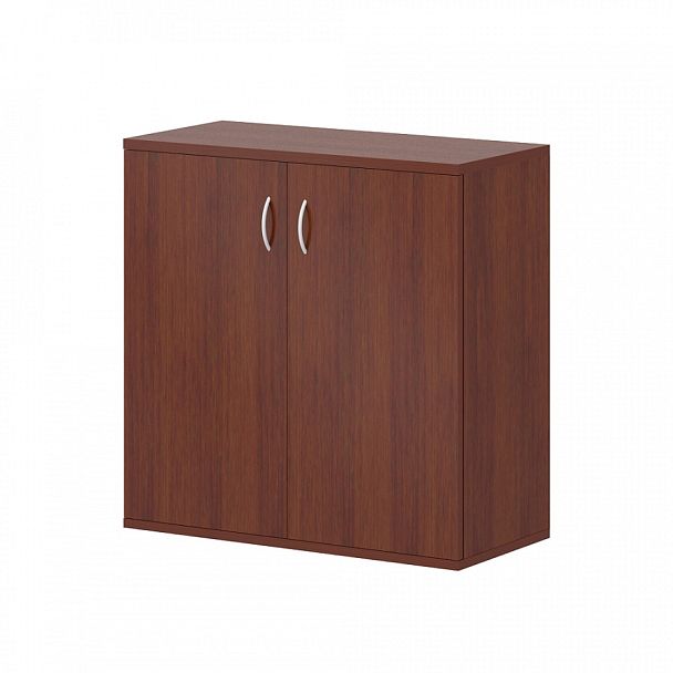 Шкаф низкий "Логистика"  ПК-ЛОГ-Ш75Х75/35-В1-34 миланский орех темный - Вид 1