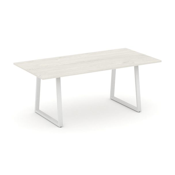 Style Project Direct Direct Стол переговорный SN-6T1.SPRG-198.3 Дуб Наварра/Металл Белый 1980*980*750 - Вид 1