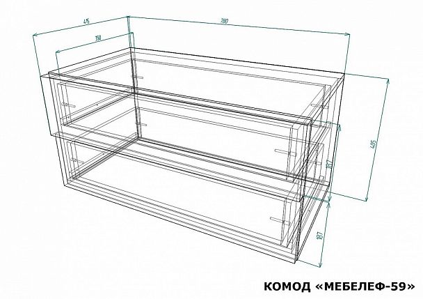 Комод Мебелеф-59 - Вид 2