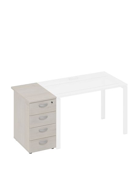 Тумба приставная 4-х ящичная с замком A4 А4 9221 БП дуб шамони - Вид 1