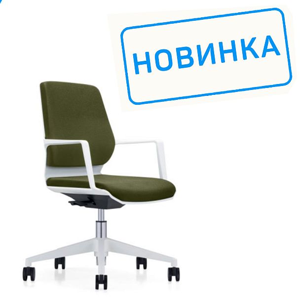 Кресло Colt B1903 Белый пластик/Тёмно-зелёный SF1116 - Вид 2