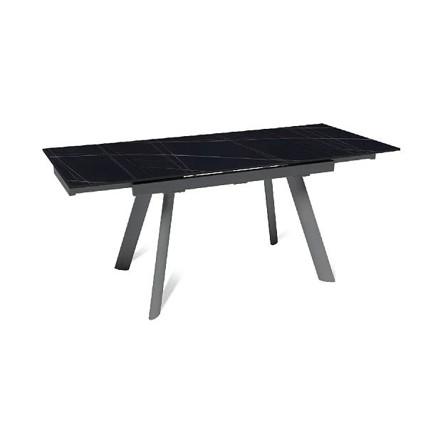 Стол раскладной Stone (120+30+30), керамика матовая Black Gold - Вид 7