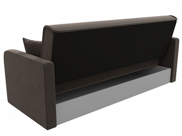 Диван книжка Надежда (полностью велюр коричневый) - Вид 7