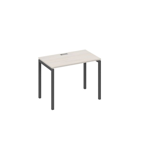 Стол письменный на металлокаркасе DUE A4 А4 Б2 002 БП дуб / металлокаркас антрацит - Вид 1