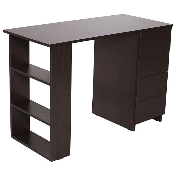 Стол письменный/компьютерный BRABIX "Scandi CD-016", 1100х500х750мм, 4 ящика, венге, 641893, ЦБ013707-3 - Вид 27