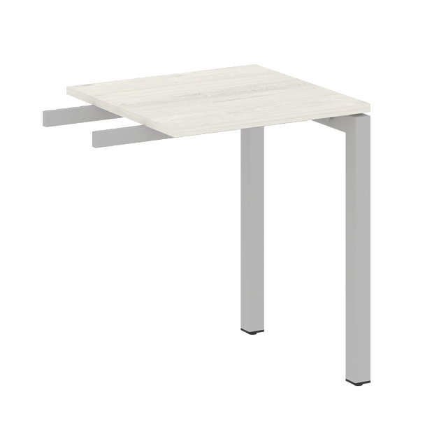 Metal System Quattro Приставной элемент на П-образном м/к 50БП.ПР-1 Дуб наварра/Серый металл 600*600*750 - Вид 1