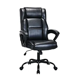 Кресло BRABIX PREMIUM "Oslo EX-549", рециклированная кожа, разборное пятилучие, черное, 532978 - Фото предпросмотра