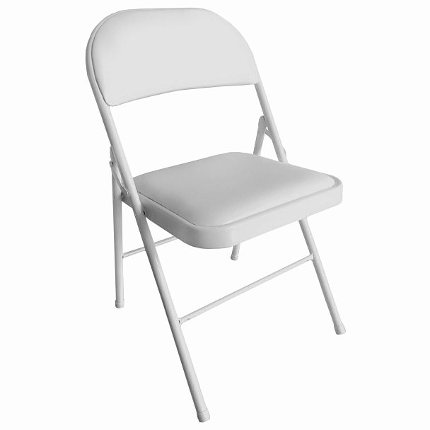 Стул складной BRABIX "Golf Plus CF-003 КОМФОРТ", белый каркас, кожзам белый, 532888 - Вид 2