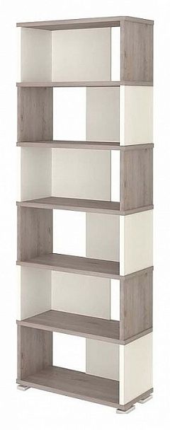 Стеллаж книжный Домино нельсон СБ-10_6 Белый/Нельсон - Вид 1