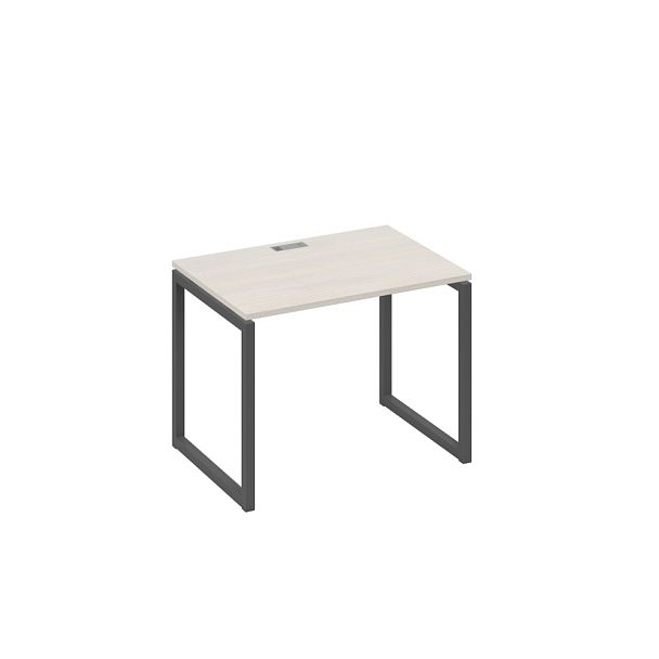 Стол письменный на металлокаркасе QUATTRO A4 А4 Б4 012 БП дуб / металлокаркас антрацит - Вид 1