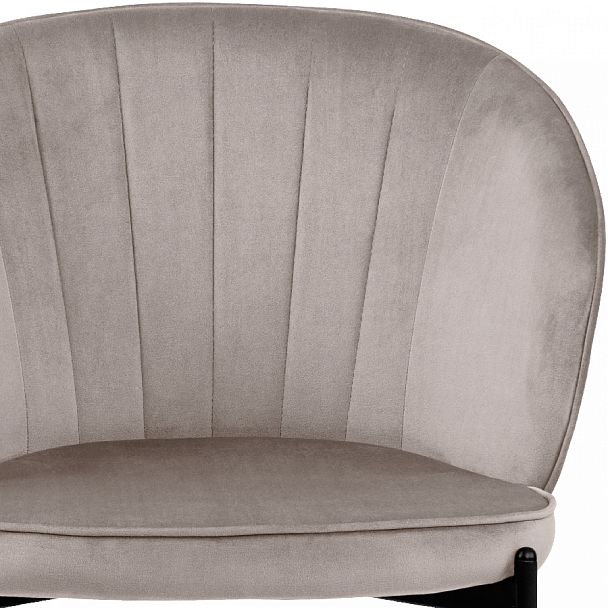 Комплект кухонных стульев Миэль серо-бежевый велюр/черный, 3 шт. - Вид 7