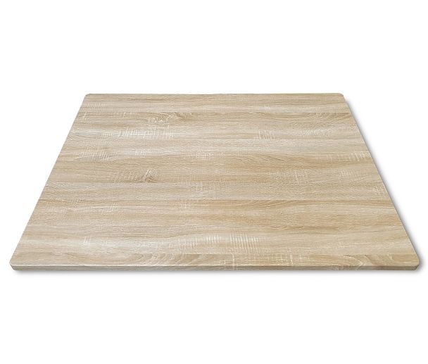 Стол Sheffilton SHT-TU104/80/80 МДФ черный муар/золото/дуб сонома светлый - Вид 3