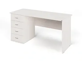 ЛАЙТ / LIGHT RLG007-15x6L Однотумбовый стол 150x60x75 Дуб Молочный - Фото предпросмотра