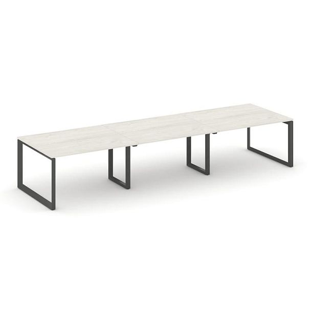Style Project Next Стол переговорный SN-59O.SPRG-052.3 Дуб Наварра/Металл Антрацит 3540*1180*750 - Вид 1