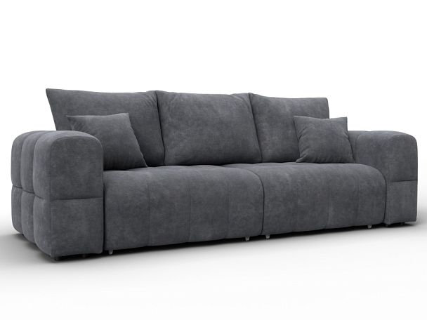 Диван прямой Лига-110 НПБ Велюр серый - Вид 1