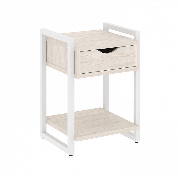 Тумба на опорах "Loft" VR.L-T1.O денвер светлый/белый - Вид 1