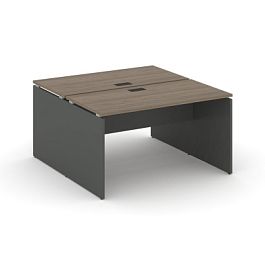 Стайл Проджект Рабочая станция 2-х сторон. SN-D.DRS-003 Вяз Благородный/Антрацит NEW/Черная Заглушка - Фото предпросмотра