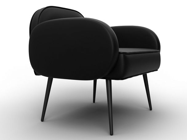 Кресло Лига-086 Экокожа черный - Вид 3