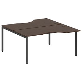 Metal System Quattro Р. ст. криволинейная на П-образном м/к 40БП.РАС-СА-2.1 Венге/Антрацит металл 1600*1835*750 - Фото предпросмотра