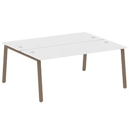 Metal System Р. ст. на А-образном м/к БА.РАС-СП-2.5 Белый/Мокко металл 1800*1475*750 - Фото предпросмотра