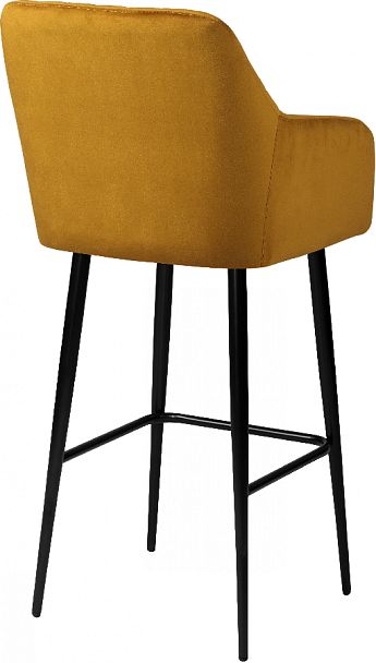 Барное поворотное кресло Барли К, Confetti chai tea/черный - Вид 5