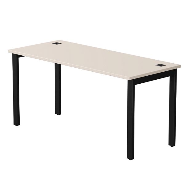 Стол прямой Everprof EVO на металлокаркасе 1580х670х755 мм Кашемир/Черный - Вид 1